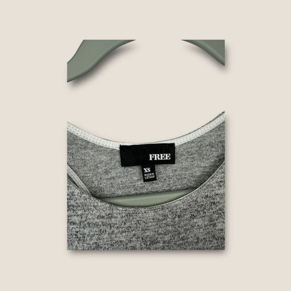 Wilfred Free Heathered Gray Midi Tank Dress Slit Size XS - Picture 5 of 6